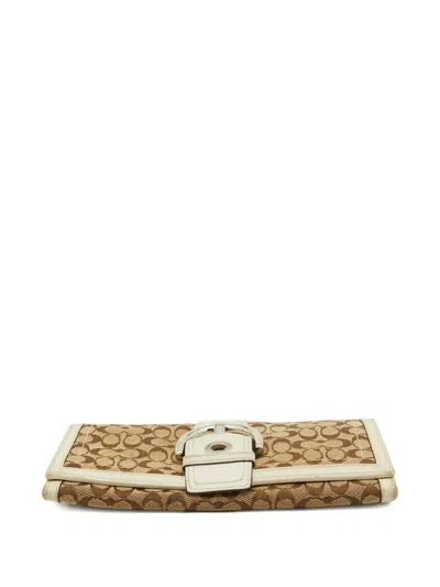 Pre-owned Coach Vintage 2023 Canvas Wallet