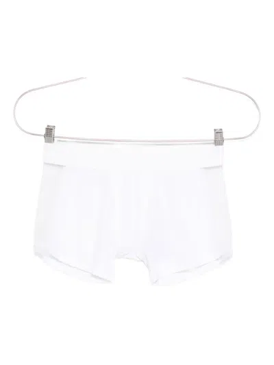 Maison Close Mesh-panel Tulle Boxers In White