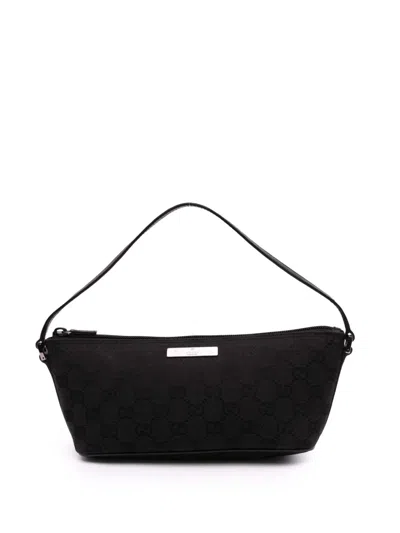 Pre-owned Gucci 2000-2015 Gg Canvas Boat Shoulder Bag