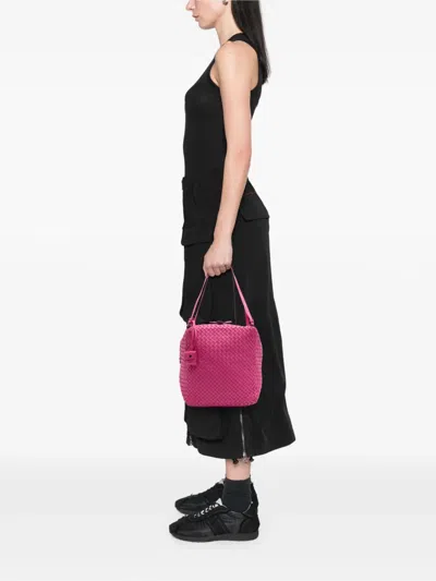 Pre-owned Bottega Veneta 2012-2025 Nappa Intrecciato Cube Shoulder Bag
