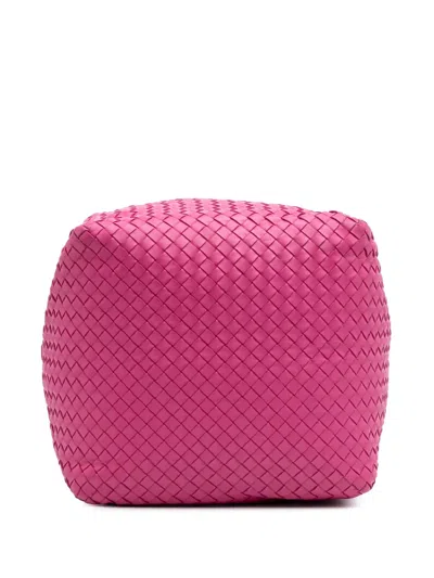 Pre-owned Bottega Veneta 2012-2025 Nappa Intrecciato Cube Shoulder Bag