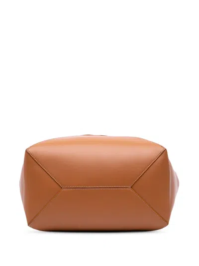 Pre-owned Loewe 2023 Medium Shiny Calfskin Puzzle Fold Tote Bag