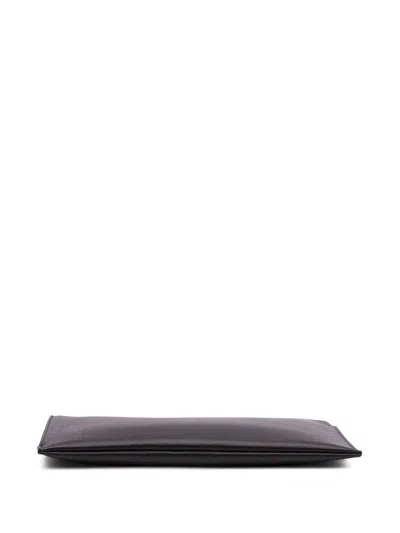 Pre-owned Saint Laurent 2019 Grain De Poudre Zipped Tablet Holder Clutch Bag