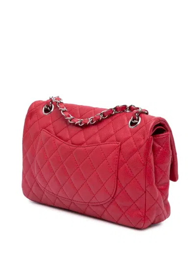 Pre-owned Chanel 2008-2009 Medium Classic Caviar Double Flap Shoulder Bag