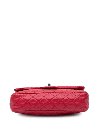 Pre-owned Chanel 2008-2009 Medium Classic Caviar Double Flap Shoulder Bag