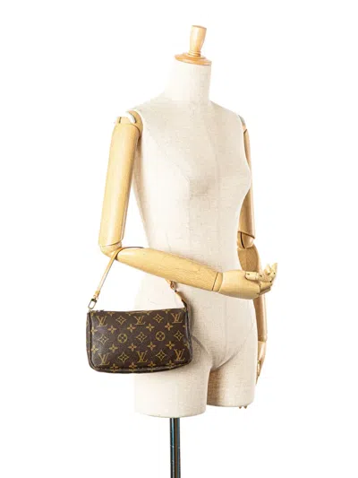 Pre-owned Louis Vuitton 1999 Monogram Pochette Accessoires Shoulder Bag
