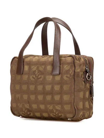 Pre-owned Chanel 2002-2003 New Travel Line Nylon Satchel