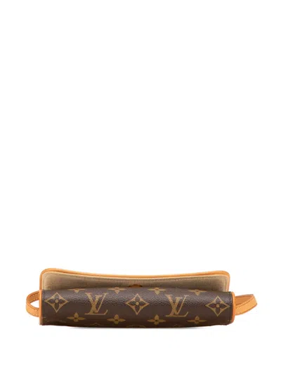 Pre-owned Louis Vuitton 2002 Monogram Pochette Twin Pm Crossbody Bag