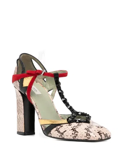 Pre-owned Prada 70mm Python Sandals