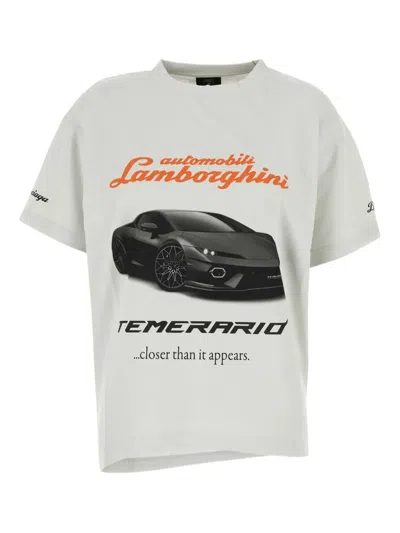 Balenciaga Lamborghini X Automobili Oversized Crew Neck T-shirt In Black