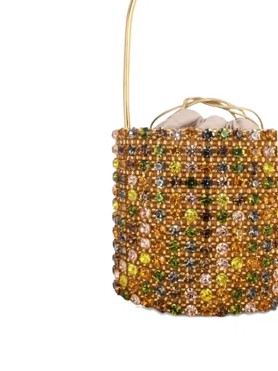 Vanina Nuances Crystal-embellished Bucket Bag