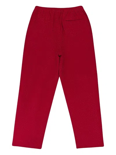 Sp5der Elasticated-waist Trousers In Red