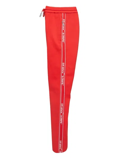 Pre-owned Off-white Logo-tape Track Pants
