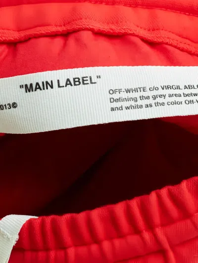 Pre-owned Off-white Logo-tape Track Pants