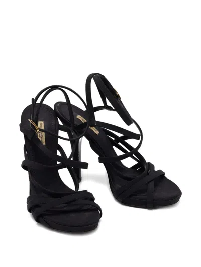 Pre-owned Dolce & Gabbana 120mm Leather Heeled Sandals