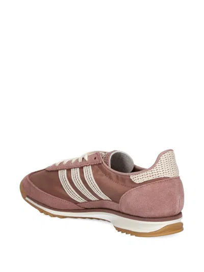 Adidas Originals Sl 72 Og Knitted-lace Sneakers In Nude