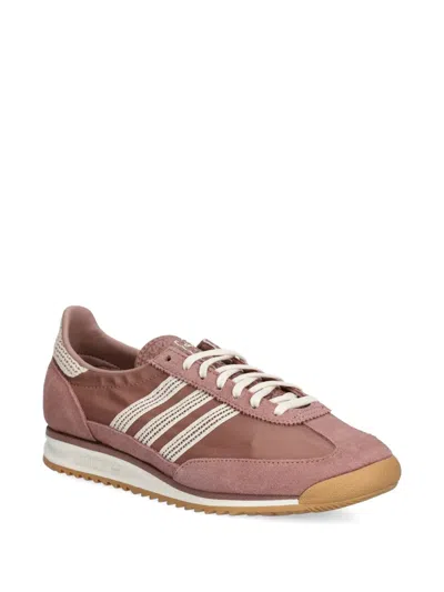 Adidas Originals Sl 72 Og Knitted-lace Sneakers In Nude