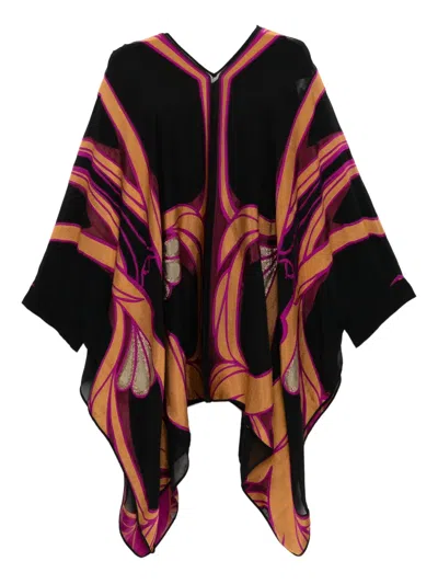 Pre-owned Gucci Pattern Poncho