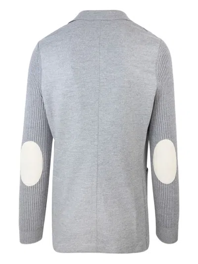 Eleventy Grey Single Breasted Jacket In Gray
