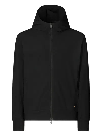 Save The Duck Luiz Logo Detailed Hooded Jacket In Black