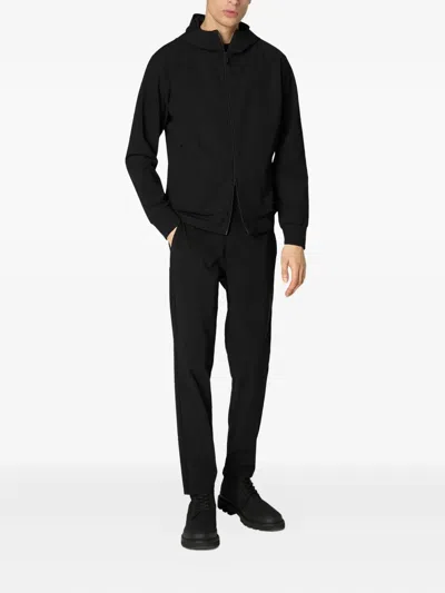Save The Duck Luiz Logo Detailed Hooded Jacket In Black