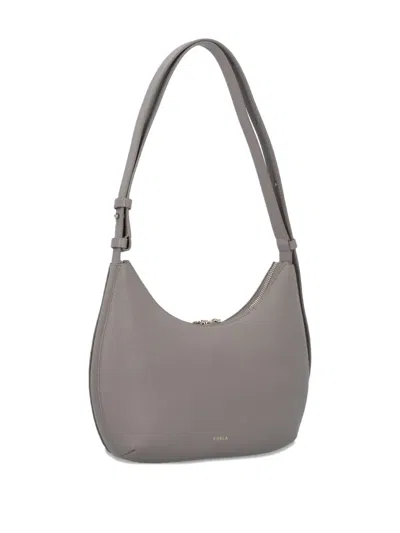 Furla Shoulder Bags With Adjustable Strap And Metal Hardware In Gray