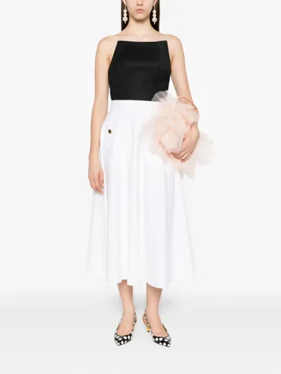 Moschino Chain-detail Midi Skirt In White