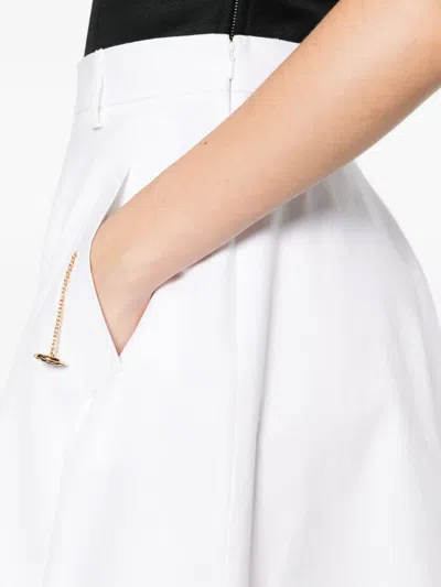 Moschino Chain-detail Midi Skirt In White