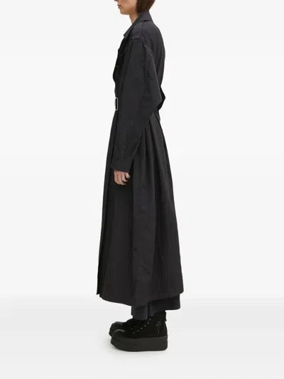 Kenzo Lapel Long-sleeved Windbreaker In Black