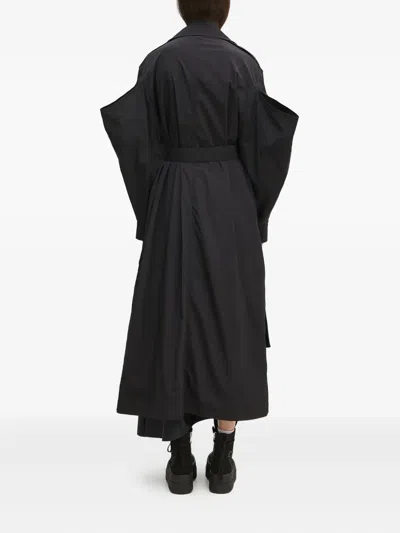 Kenzo Lapel Long-sleeved Windbreaker In Black