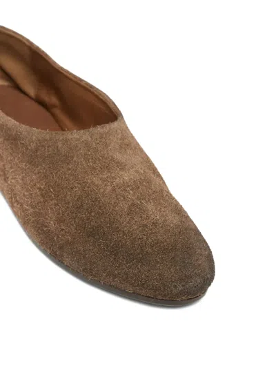Marsèll Suede Almond-toe Loafers In Brown