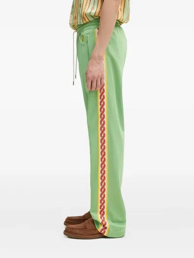 Drôle De Monsieur Tresse Track Pants In Green