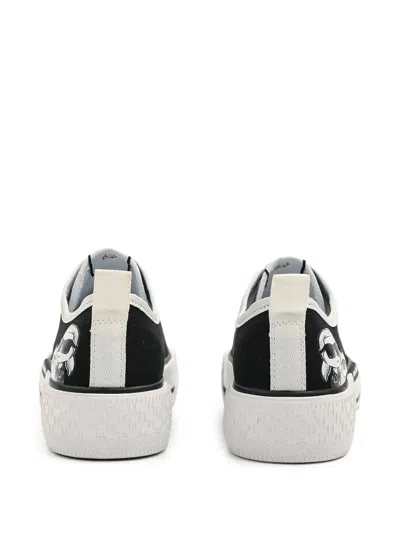 Karl Lagerfeld Logo-print Lace-up Sneakers In Black