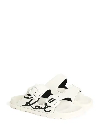 Karl Lagerfeld Kondo Tred 2-strap Logo-print Sandals