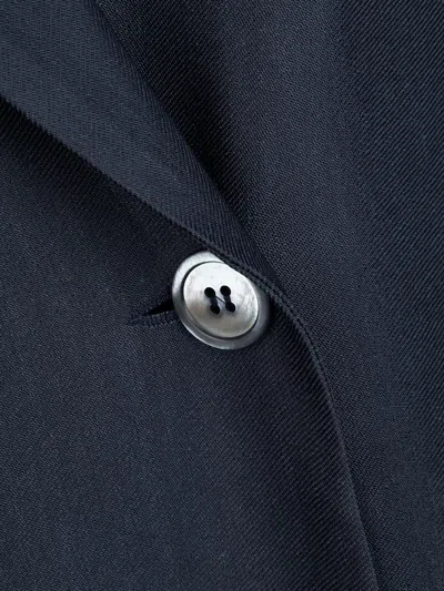 Peserico Double-breasted Sleeveless Coat In Blue