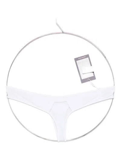 Maison Close Pure Tentation High-cut String Thong In White