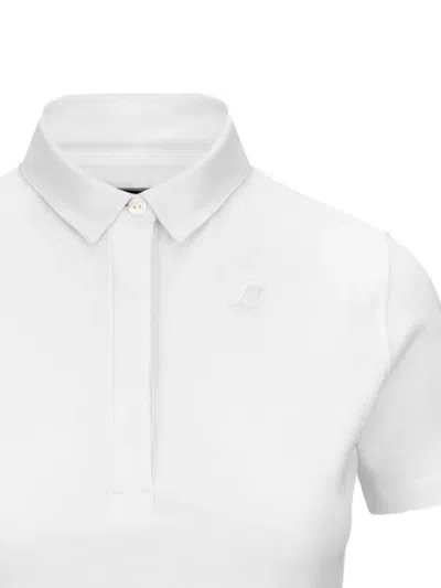 K-way Amedea Logo-embroidered Polo Shirt In White