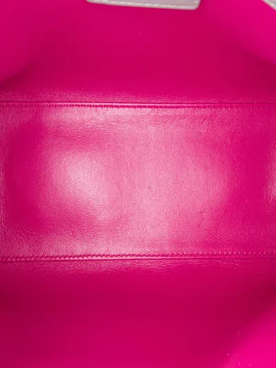 Pre-owned Dior 2014 Medium Bicolor Lambskin Cannage Lady  Satchel