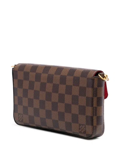 Pre-owned Louis Vuitton 2019 Damier Ebene Pochette Felicie Crossbody Bag