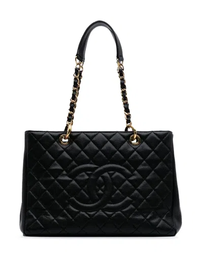 Pre-owned Chanel 2012 Caviar Grand Shopping Tote Bag