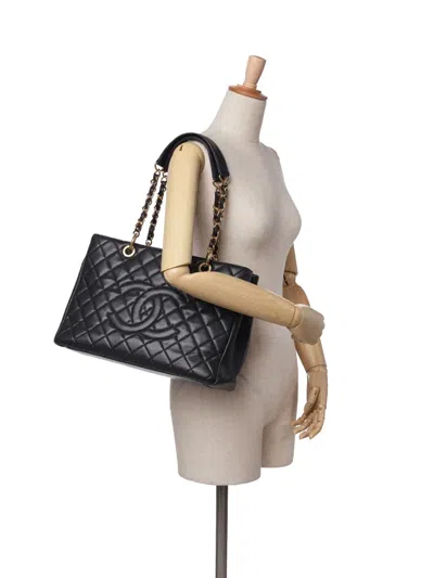 Pre-owned Chanel 2012 Caviar Grand Shopping Tote Bag