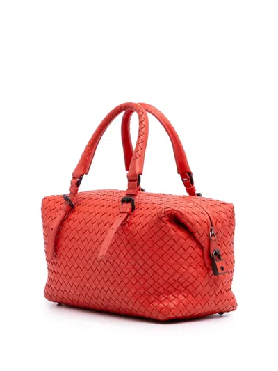Pre-owned Bottega Veneta 2010 Nappa Intrecciato Boston Bag