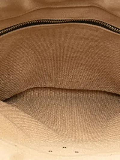 Pre-owned Prada 2000-2013 Cinghiale Trimmed Canapa Tote Bag