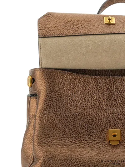Gianni Chiarini Metallic-effect Top-handle Tote Bag