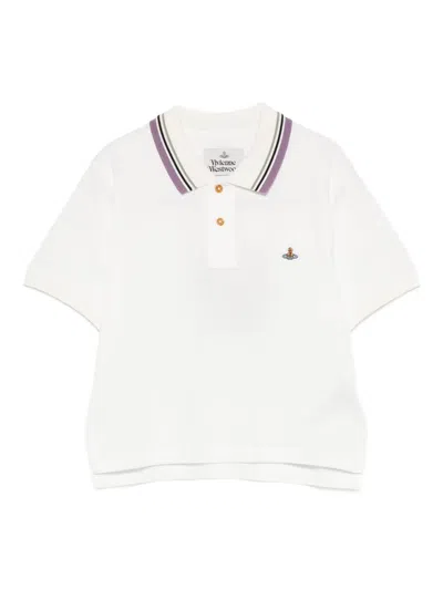 Vivienne Westwood Ribbed Collar Short Sleeves Top