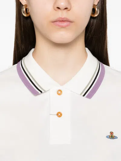Vivienne Westwood Ribbed Collar Short Sleeves Top