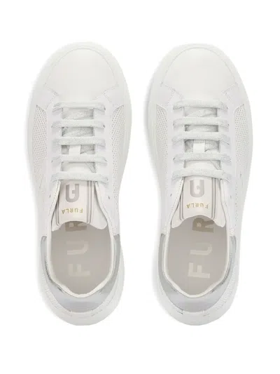 Furla 50mm Nuage Lace-up Platform Sneakers In White