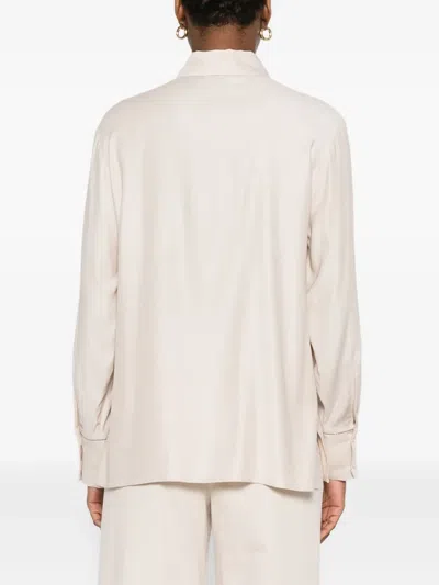 Peserico Buttoned Shirt In Neutral