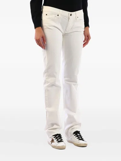 7 For All Mankind Logo-patch Jeans In White