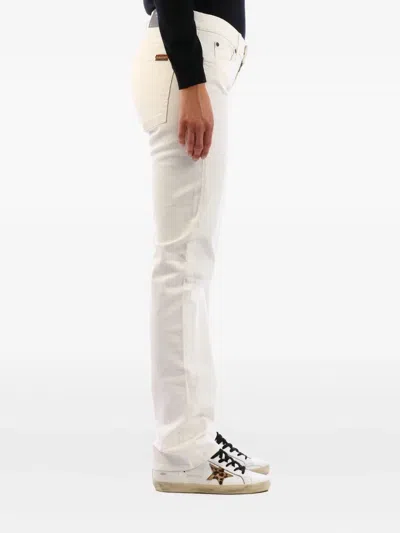 7 For All Mankind Logo-patch Jeans In White